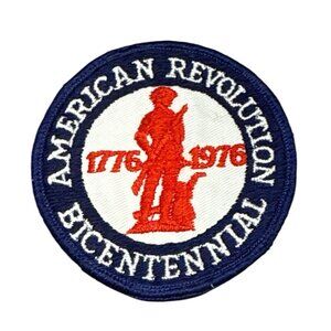 American Revolution Bicentennial 1776 1976 Vintage Twill Patch Badge
